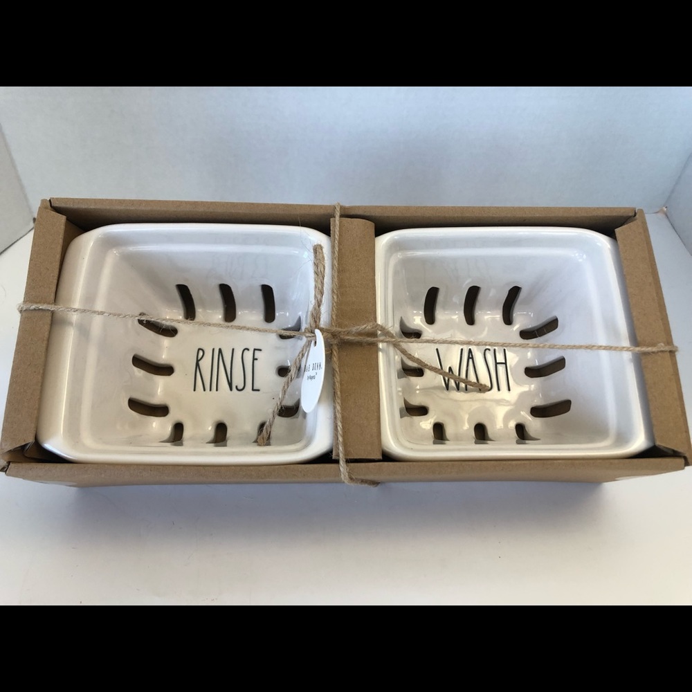 Rae Dunn Berry Colander set Rinse and Wash